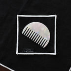 French Noir Lisere Fabric 40x30cm 11x11cm